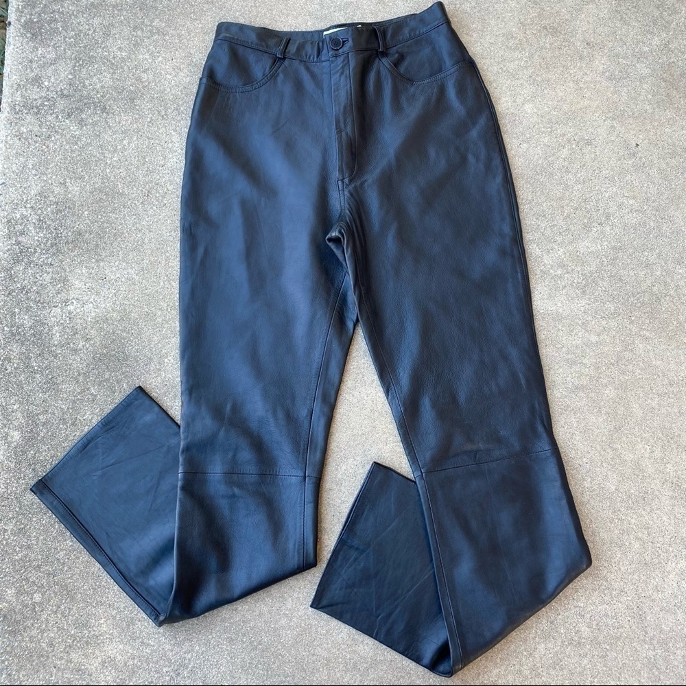 Rem Garson Leather Pants Womens Size 8 Black
